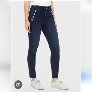GAP Dark Warsaw High Rise Sailor Universal Legging Sz 8